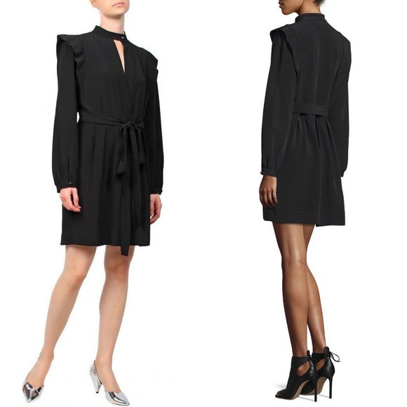 Isabel Marant Dresses & Skirts - Isabel Marant Womens 38 Medium Black Brad Crepe Dr